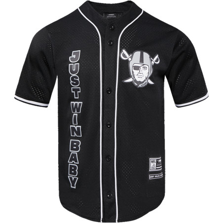 PRO STANDARD LAS VEGAS RAIDERS CLASSIC MESH BUTTON DOWN SHIRT