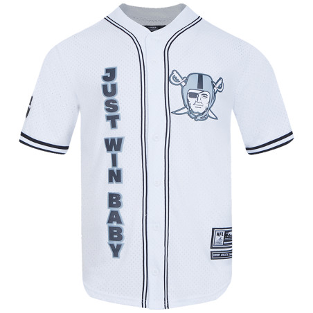 PRO STANDARD LAS VEGAS RAIDERS CLASSIC MESH BUTTON DOWN SHIRT