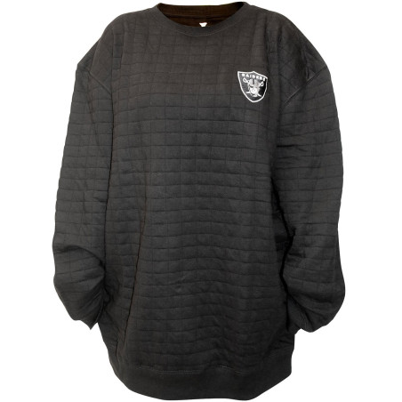 RAIDERS BIG & TALL FLEECE QUILTED CREW