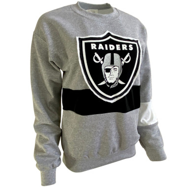 RAIDERS UNISEX SHIELD CREW NECK SWEATSHIRT
