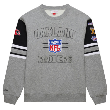 MITCHELL & NESS RAIDERS ALL OVER VINTAGE LOGO CREW 4.0