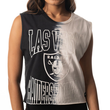 LAS VEGAS RAIDERS SLEEVELESS CROP TEE