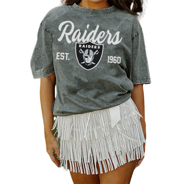 RAIDERS BOYFRIEND FIT WASHED TEE