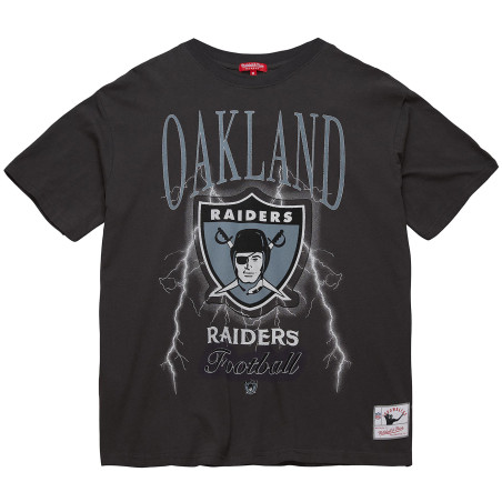 MITCHELL & NESS OAKLAND RAIDERS WOMENS LOGO BOYFRIEND TEE