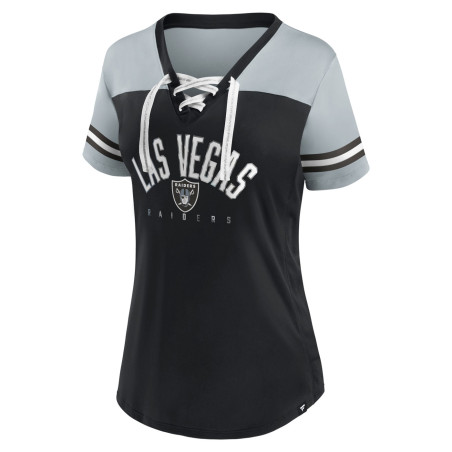RAIDERS PLUS MESH LACE UP TOP