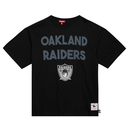 MITCHELL & NESS OAKLAND RAIDERS WOMEN'S LOGO BOYFRIEND TEE 2.0