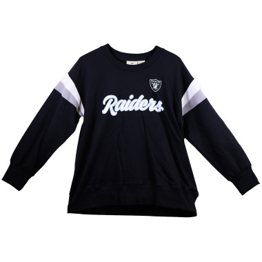 LAS VEGAS RAIDERS WOMENS PLUS CREW NECK SWEATER