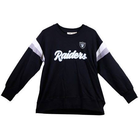 LAS VEGAS RAIDERS WOMENS PLUS CREW NECK SWEATER