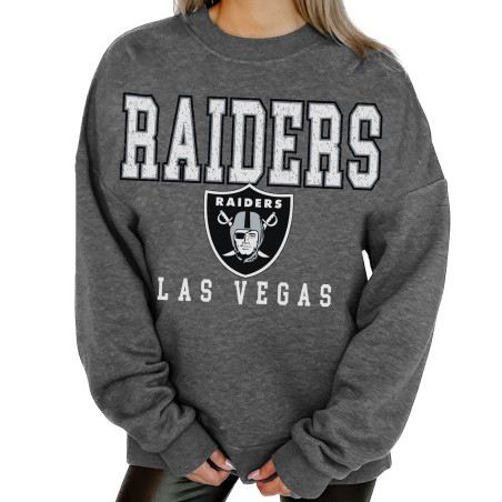 LAS VEGAS RAIDERS BRING THE ENERGY DROP SHOULDER CREWNECK PULLOVER