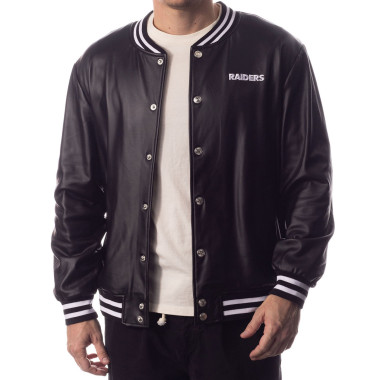 UNISEX METALLIC REAL MEN WEAR BLACK BOMBER JACKET