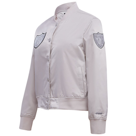 PRO STANDARD LAS VEGAS RAIDERS HOLIDAY GLAM SATIN JACKET
