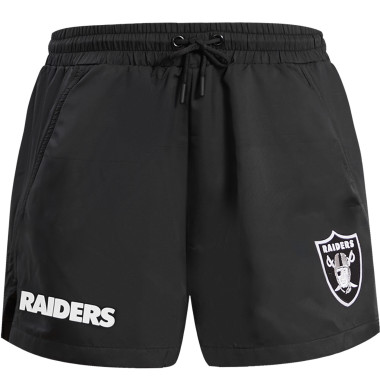 PRO STANDARD LAS VEGAS RAIDERS WOMENS CLASSIC WIND WOVEN SHORTS