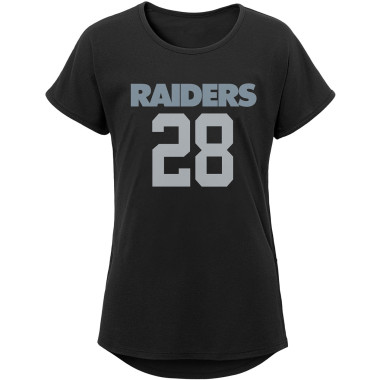 GIRLS JOSH JACOBS MAINLINER NAME & NUMBER TEE