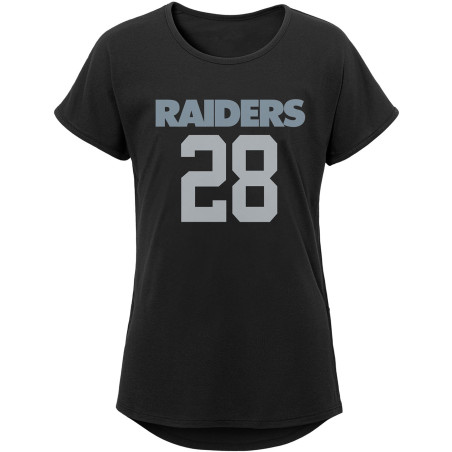 GIRLS JOSH JACOBS MAINLINER NAME & NUMBER TEE