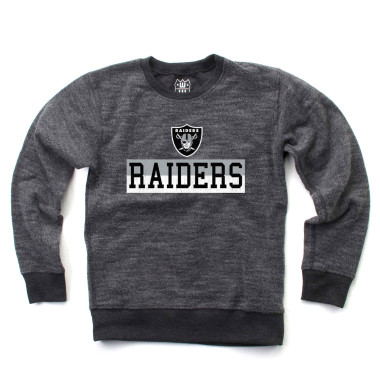 RAIDERS YOUTH REVERSIBLE FLEECE CREW