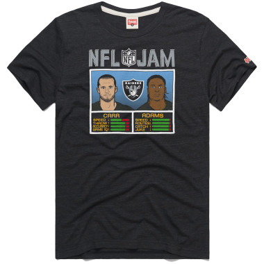HOMAGE NFL JAM RAIDERS CARR AND ADAMS TEE