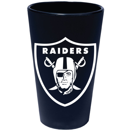 RAIDERS 16OZ SILICONE PINT GLASS