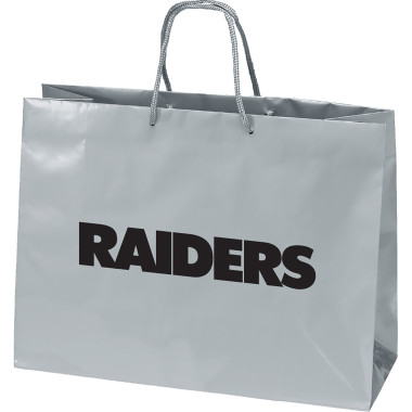 LAS VEGAS RAIDERS SILVER LUXE GIFT BAG                                   