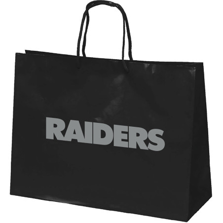 LAS VEGAS RAIDERS SILVER LUXE GIFT BAG                                   