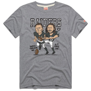 RAIDERS CARLSON AND COLE CHARACTER TEE