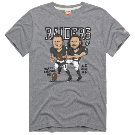 RAIDERS CARLSON AND COLE CHARACTER TEE